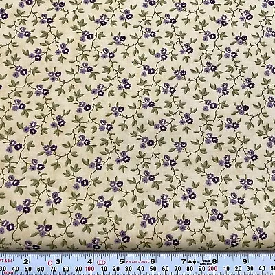 Clover Meadow By Jan Patek Quilts For Moda Floral Beige Cotton By The HALF YARD • $6