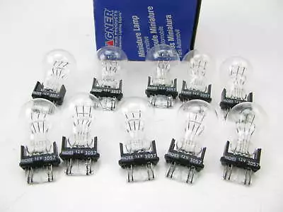 (10) Wagner 3057 Miniature Light Bulb - Double Contact Wedge GT-8 • $9.89