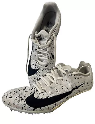 US 9 Nike Zoom Rival S 9 Paint Splatter Running Spikes Athletics Shoes • £39.92