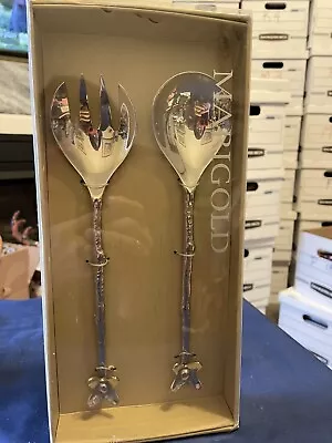 Marigold Metal Salad Set Spoon & Fork. P18 • $24.99