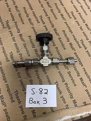 Swagelok SS-1VS4 316 Stainless Needle Valve 5000 PSI New • $39.99