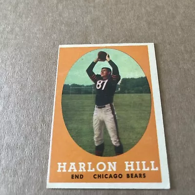 1958 Topps Harlon Hill Chicago Bears 80 VG Free Shipping • $1.99