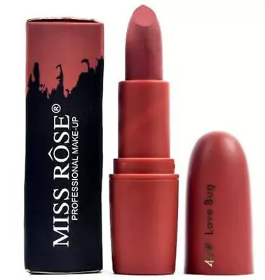 @ MISS ROSE Professional Make-Up Matte Lipstick 46 Love Bug Shade 3.4 G • £9.91