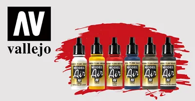 Acrylicos Vallejo Model Air Acrylic Paint 17 ML - Many To Choose From • $1.79