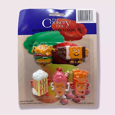 New 5 Pc Novelty Food Googly Eye Refrigerator Magnets Cookery Doc Fries Popcorn • $12.63