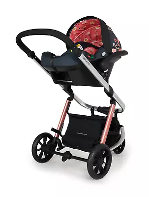 Cosatto Giggle 2 In 1 I Size Bundle In Pretty Flamingo Car Seat And Pram Chassis • £149.95