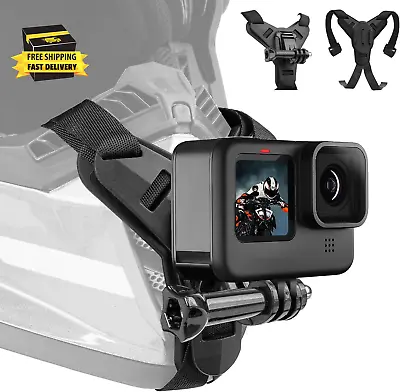 Helmet Mount For Gopro Motorcycle Chin Strap Attachment With Extension J Hook D • $25.69