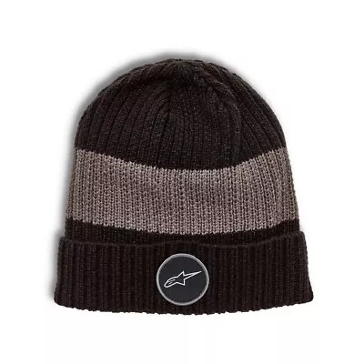 ALPINESTARS Ward Beanie Black/Charcoal One Size Fits Most AS3281200101800 • $26.99