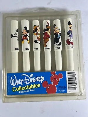 Vintage Disney Mickey Mouse Collectible Souvenir Pens 1928-1986 MIP • $14.97