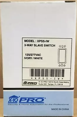 X-10 PRO - XPSS-IW 3-Way Slave Switch 125/277VAC Ivory/White (Brand NEW) • $15.95