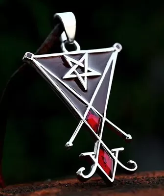 Seal Of Lucifer Pentagram Pendant Church Of Satan Goth Occult Punk Alternative • $20