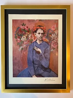 $119 • Buy Pablo Picasso+ Original 1954 + Signed + Hand Tipped Color Plate + Boy With Pipe