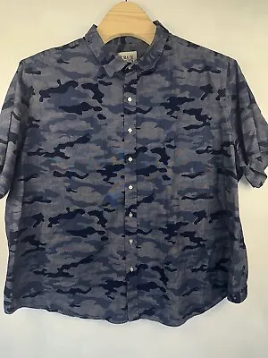 Men's Shirt 4XL Camo True Nation Short Sleeve Dress Shirt • $17