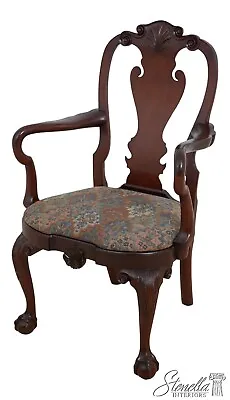 L61575EC: KINDEL Winterthur Mahogany Clawfoot Armchair	 • $1095