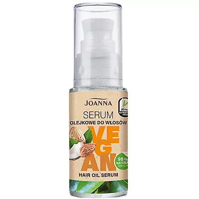 JOANNA Vegan Hair Oil Serum With Shea Butter For Dry And Damaged Hair 30ml *NEW* • £7.89