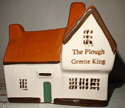 3  Mudlen End Studio England The Plough Greene King Cottage No. 33 Figurine.  • $9.99