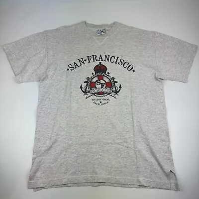 Vintage Single Stitch Mens Size XL San Francisco Yacht Club T Shirt Multicolor • $24.99