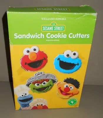Sesame Street Cutters Williams- Sonoma Oscar Grouch Elmo Ernie Cookie Monster • $21.99