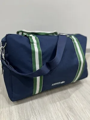 Lacoste Blue And Green Duffle Gym Sports Weekender Travel Bag NEW SEALED 💙🆕 • £19.95