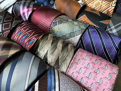 Lot 350 Pc Neckties Mix Quilting Craft Wear Multicolor Variety Brands Lots • $235