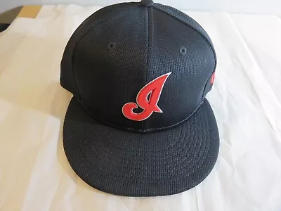 Vintage New Era Cleveland Indians 59fifty Polyester Fitted Hat Size 7- 1/8 NEW • $10