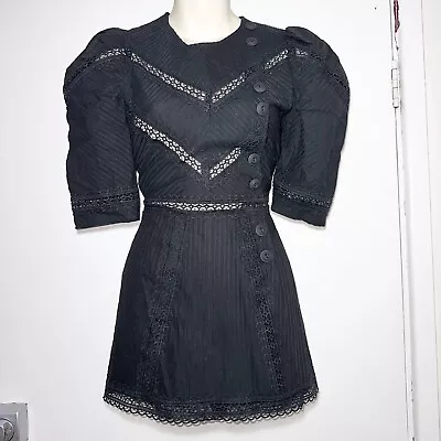 ALICE MCCALL Foreign Affairs Black Mini Dress / Romper / Playsuit Size 4 #33386 • $55