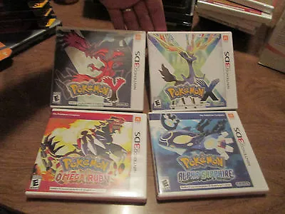 $981.31 • Buy Lot 4 Nintendo 3ds Pokemon X & Y + Alpha Sapphire & Omega Ruby Set Authentic 