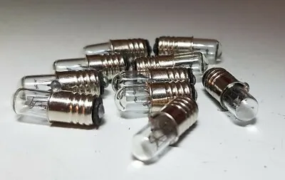 10x 12V 60mA E5 LES Miniature Filament Replacement Screw Bulb Dolls House Lights • £7.15