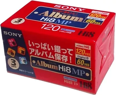 SONY Hi8 MP120 Video Cassette Tape From Japan NEW • $51.85