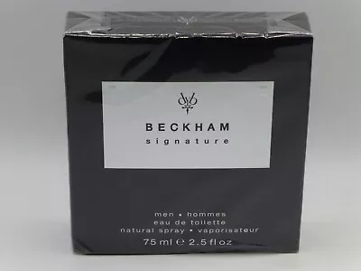 DAVID BECKHAM SIGNATURE Men Eau De Toilette Spray 75ml - Sealed/Box Dented/Rare • £43.89