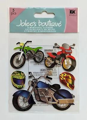RARE Jolee's Motorcycles Scrapbooking Stickers • $10.99