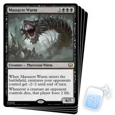 MASSACRE WURM X4 March Of The Machine: Commander Magic MTG MINT CARD • $9.99