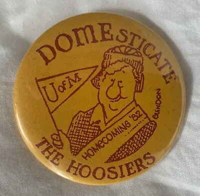 University Of Minnesota Golden Gophers 1982 Homecoming Button Pin • $5.99