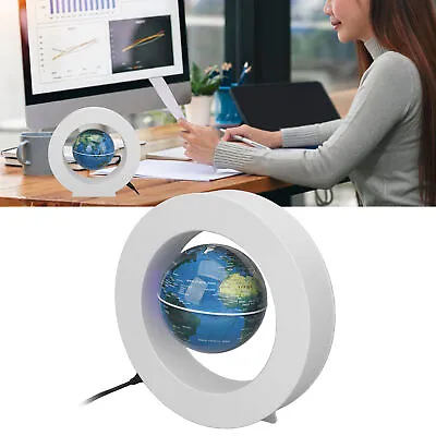 Magnetic Levitation Globe LED Magnetic Floating Globe World Map Ornament Gift GF • £23.46