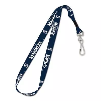 Seattle Mariners 3/4 Inch Lanyard [NEW] MLB Key Chain Ring ID Badge Strap • $8.95