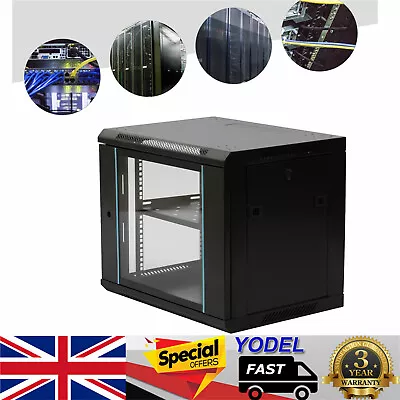 9U Network Server Data Cabinet Enclosure Rack Lockable Box 600x450x500mm • £93.12