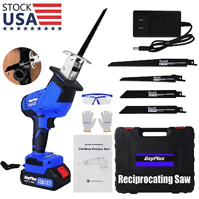 Mini Lightweight Reciprocating Saw W/Lithium-Ion Battery And A Charger 4 Blades • $48.60