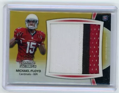 2012 Bowman Sterling Gold Refractor /25 Michael Floyd Rookie Jumbo Patch RC L@@K • $4.99