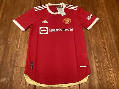 Authentic Adidas 2021/22 Manchester United Home Soccer Jersey Mens Size S $130  • $42.99