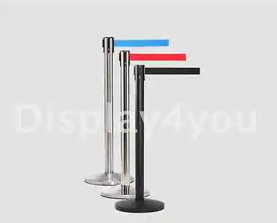 £69.99 • Buy Linno® RREMIUM QUALITY STAINLESS RETRACTABLE CROWD QUEUE CONTROL BARRIER POSTS 