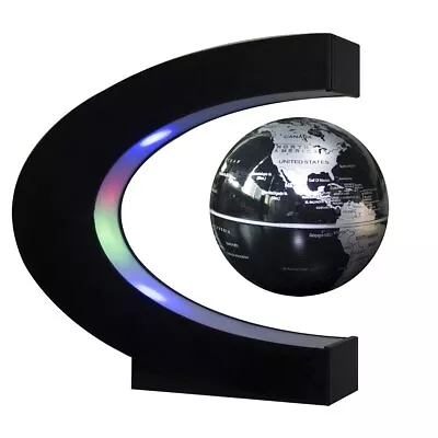 Floating Globe With LED Lights C Shape Magnetic Levitation Floating Globe Wor... • $28.65