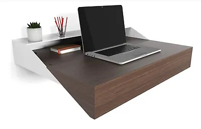£86.13 • Buy Orange22 Modern Home Office Hideaway Desk Floating Shelf Display