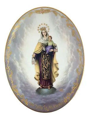 Vintage 1994 OUR LADY OF MT. CARMEL PLATE - Visions Of Our Lady - W/ COA • $25
