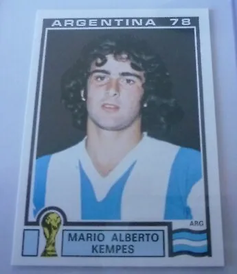 Panini World Cup Story Sticker Mario Kempes #107 Argentina 78 Mint • £3.99