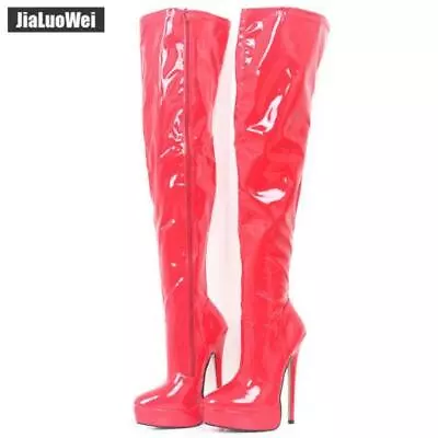 Big Size 36-46 Women Super High Heel Overknee High Leg Cosplay Clubwear SM Boots • $109.03