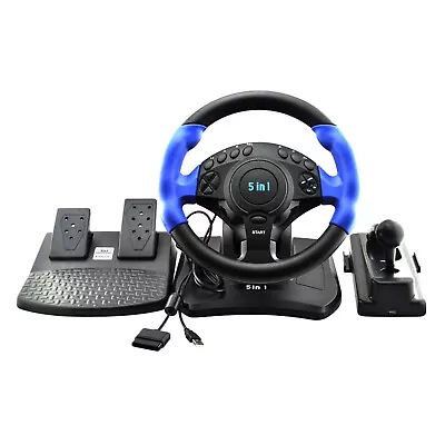 £75 • Buy Racing Game Steering Wheel Pedals Kit Driving Simulator For    /360 PC