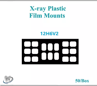 Dental Plastic Film Mounts X-ray Mount Notch 18 Window #2 N12H6V2 50/bx • $31.95