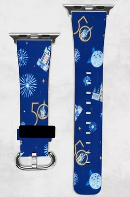 Disney 50th Anniversary Apple Watch Band NEW 38/40/41 & 42/44/45 Castle Epcot • $28.99