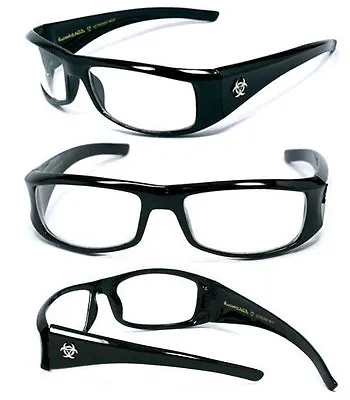 Hot BioHazard Men Discounted Sunglasses - Black /Clear #BZ01 • $16.71