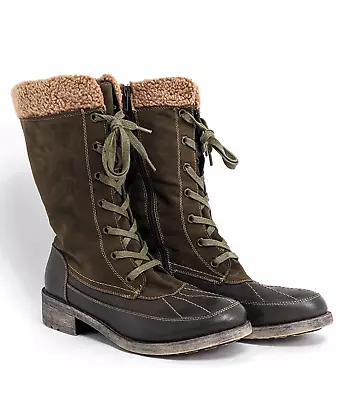 MukLuks Women's LORI Winter Hiking Boots - Size 9 Sherpa/Fleece Lined - Zip Lace • $19